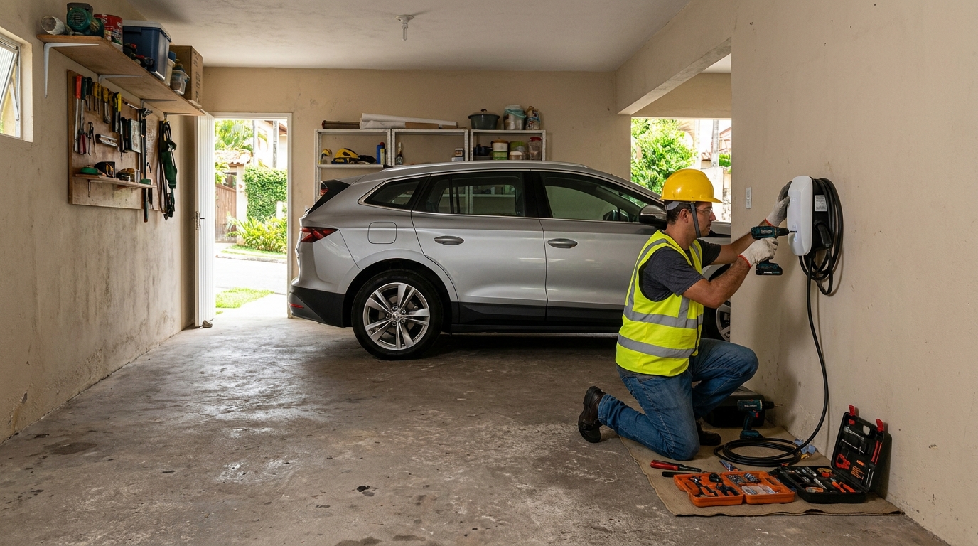 Instalação em garagem ou condomínio em Suzano‑SP