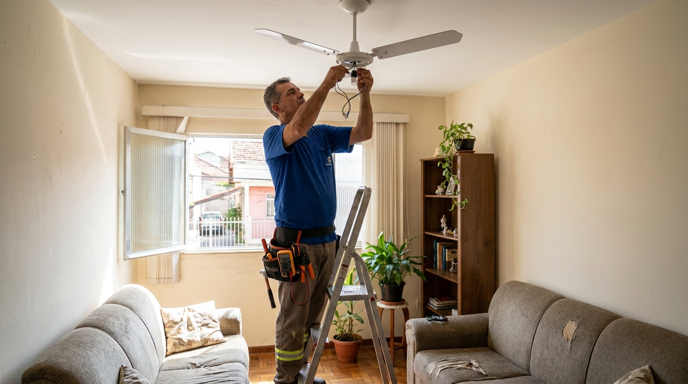 Montagem de Ventilador em Suzano‑SP