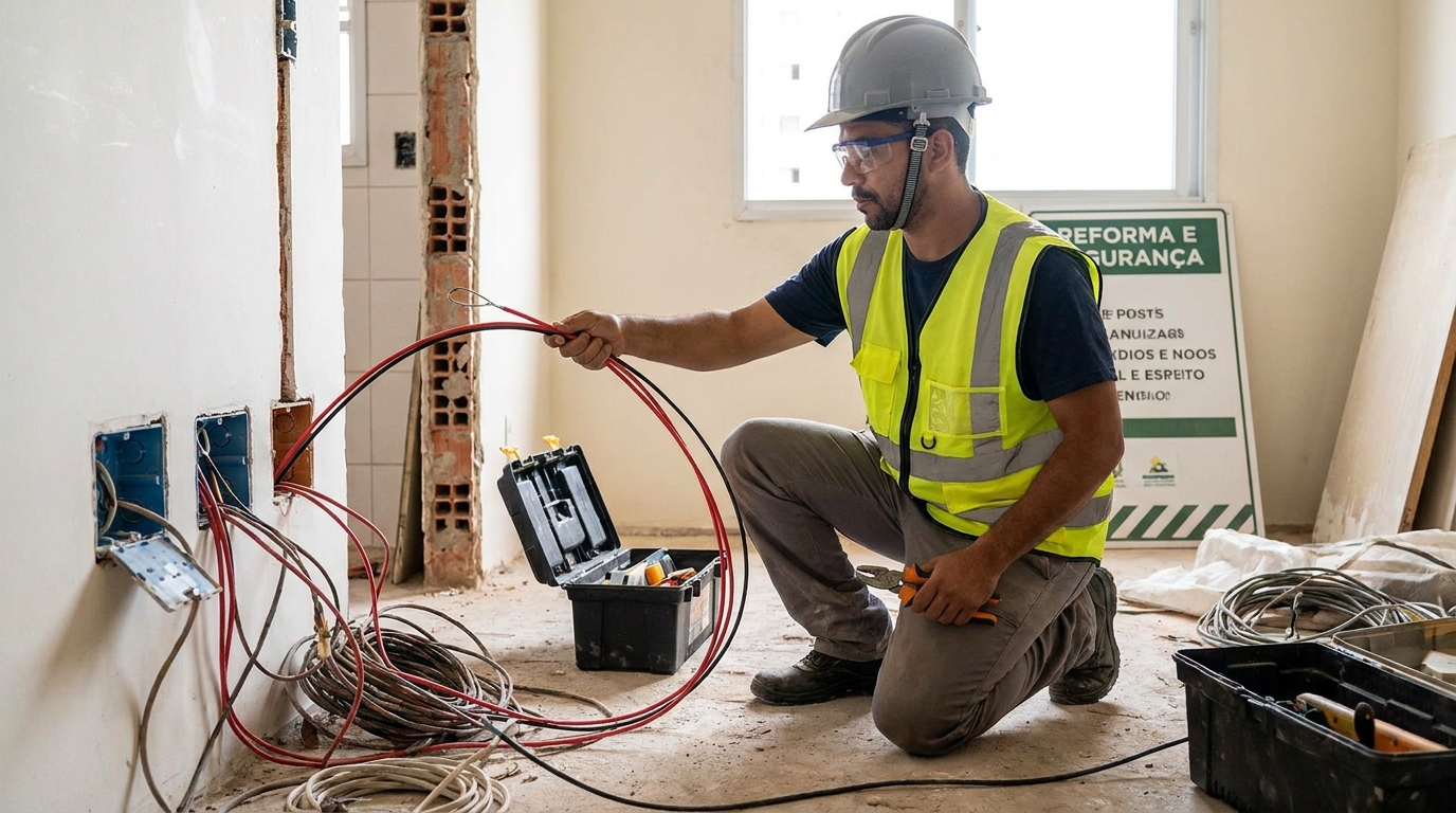 Substituição de Fios Antigos em Suzano‑SP